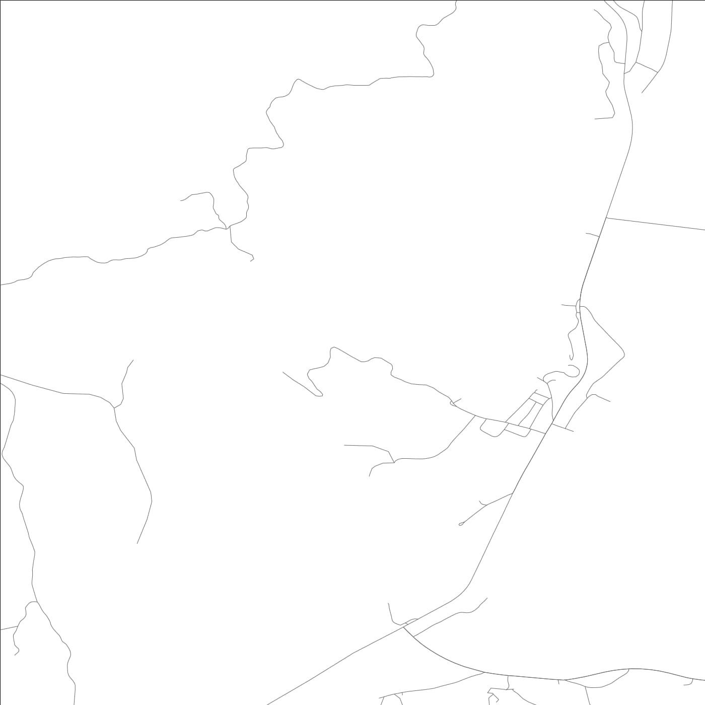 ROAD MAP OF CRESCENT MILLS, CALIFORNIA BY MAPBAKES