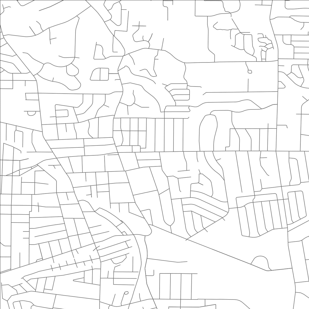 ROAD MAP OF FERGUSON, MISSOURI BY MAPBAKES