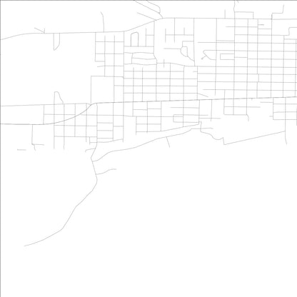 ROAD MAP OF FORT MADISON, LOWA BY MAPBAKES