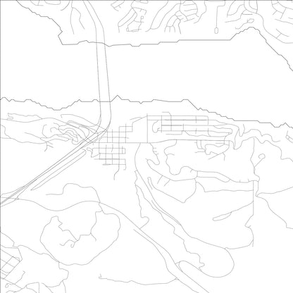 ROAD MAP OF CROMBERG, CALIFORNIA BY MAPBAKES