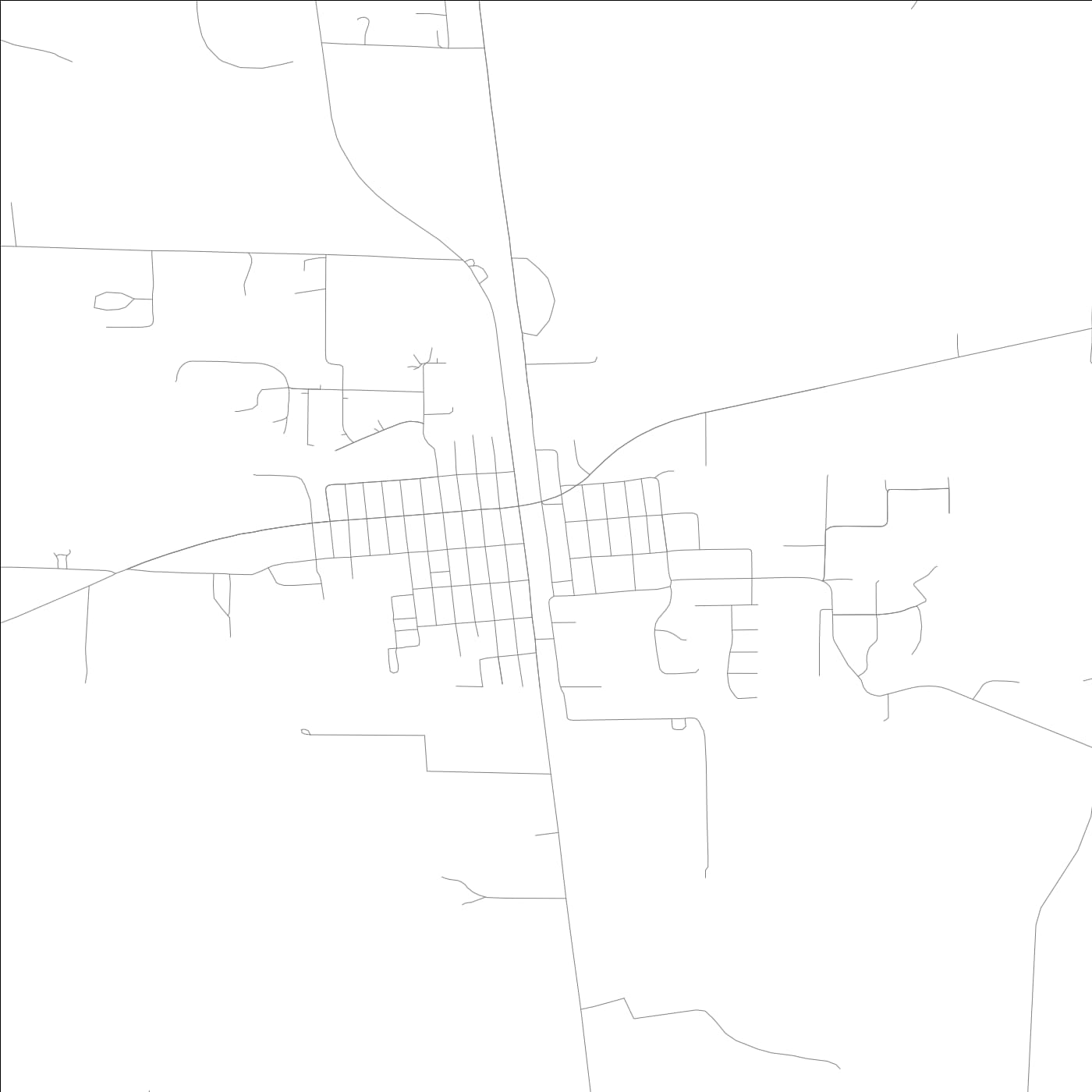 ROAD MAP OF DE SOTO, ILLINOIS BY MAPBAKES