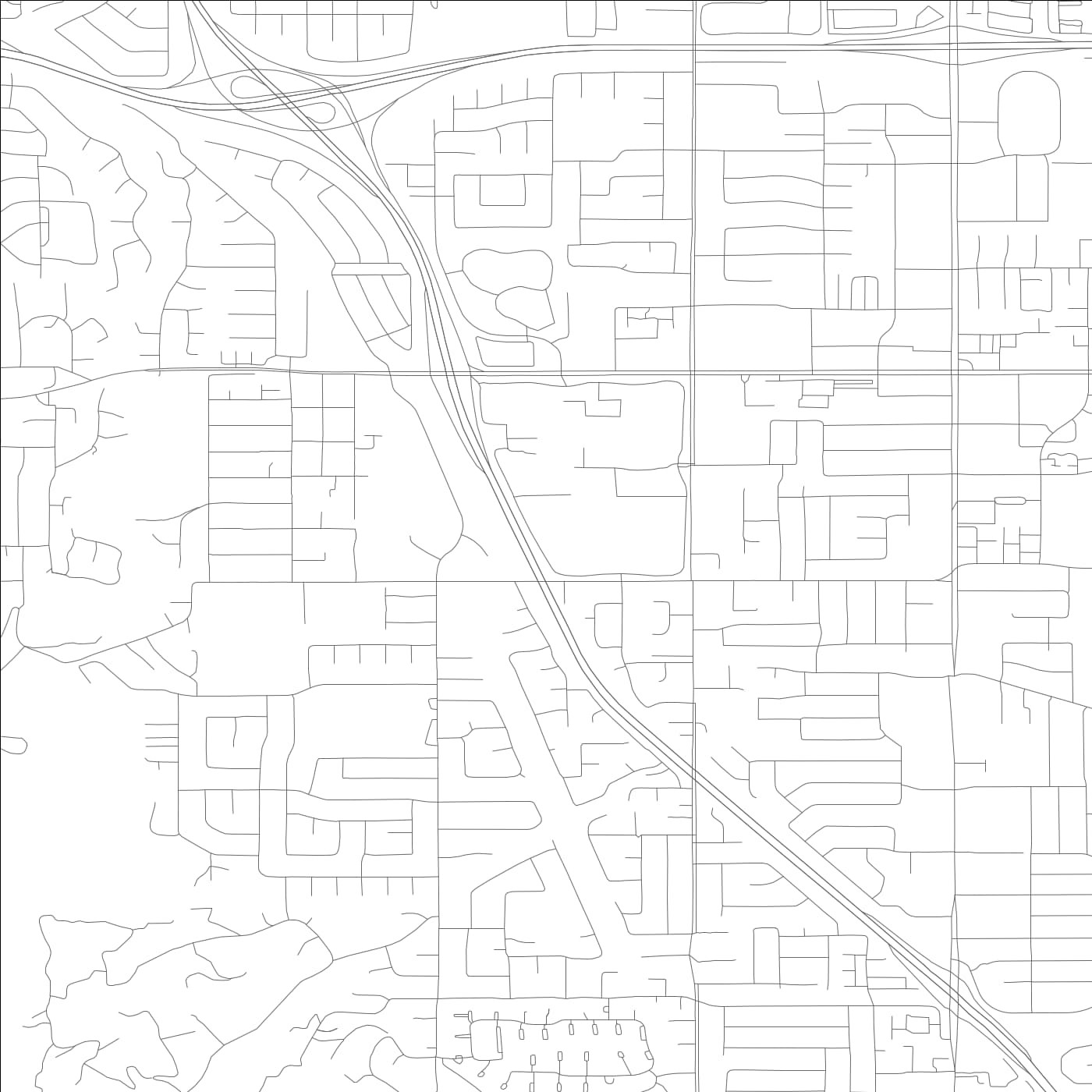 ROAD MAP OF CUPERTINO, CALIFORNIA BY MAPBAKES