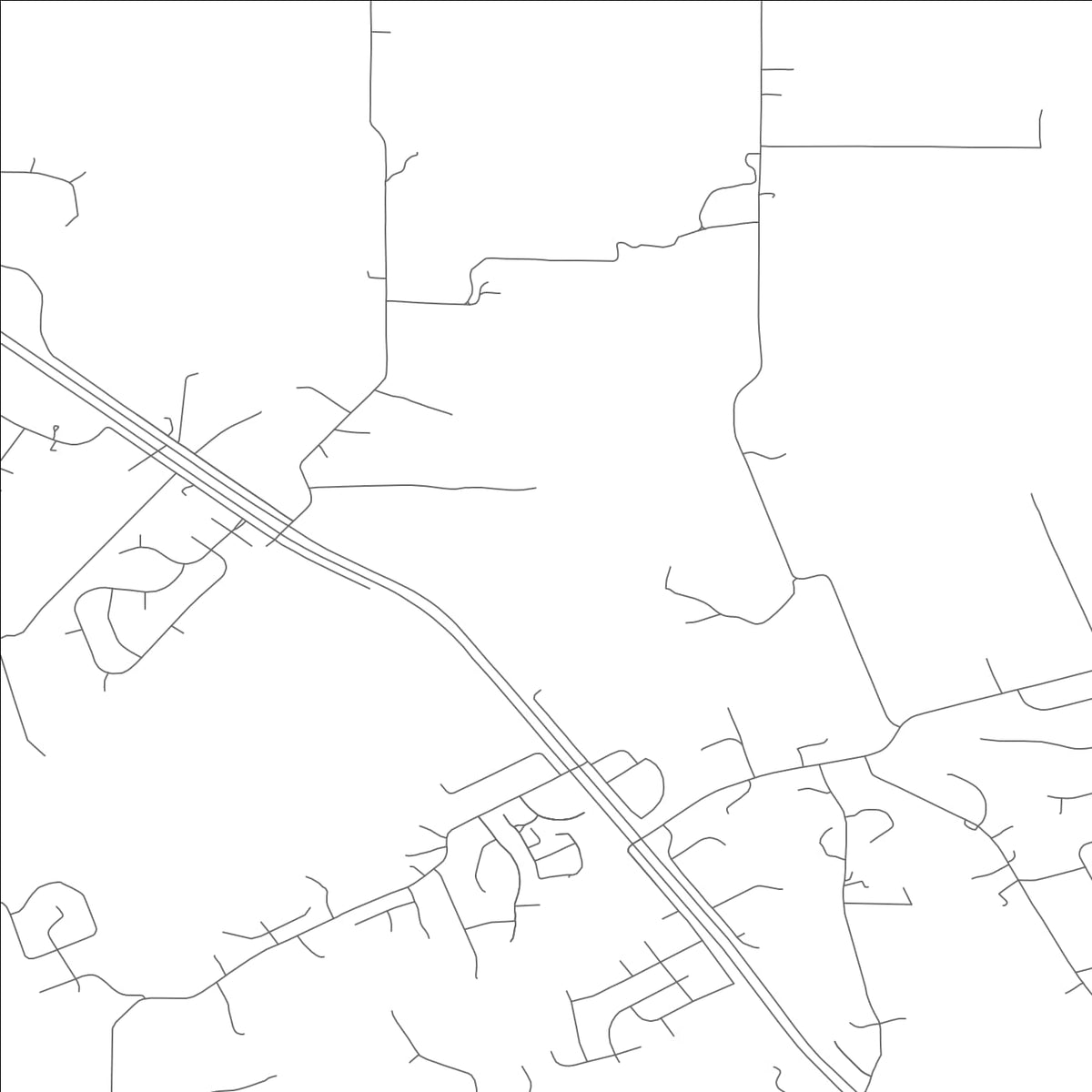 ROAD MAP OF FLINT HILL, MISSOURI BY MAPBAKES