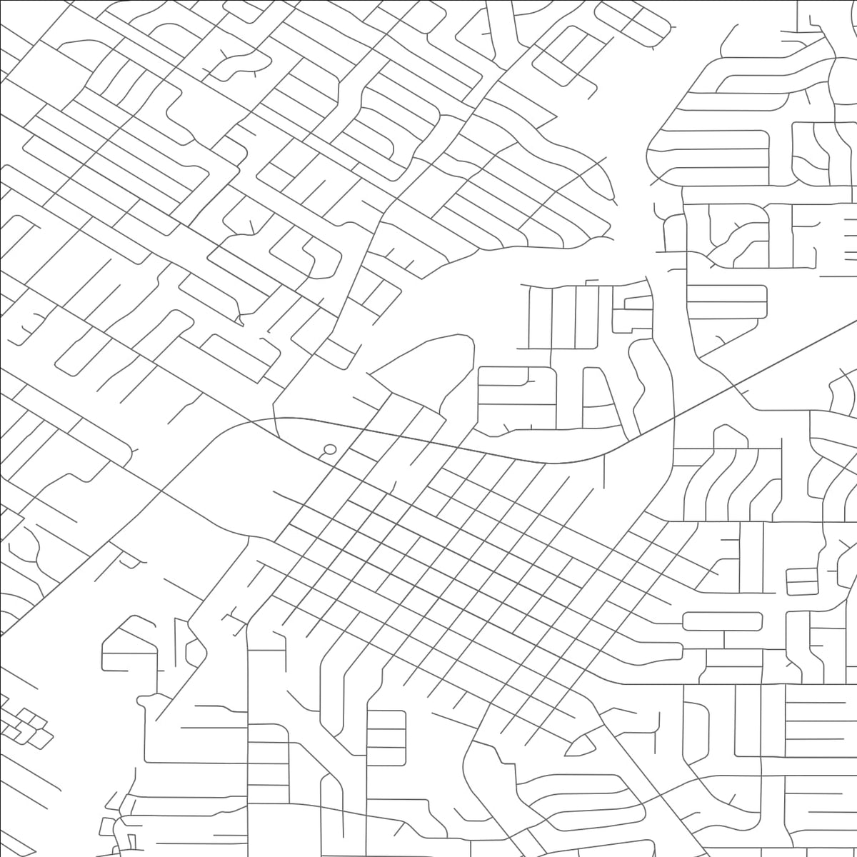 ROAD MAP OF FLORISSANT, MISSOURI BY MAPBAKES