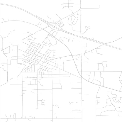 ROAD MAP OF BATESVILLE, INDIANA BY MAPBAKES