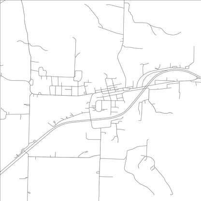 ROAD MAP OF FORDLAND, MISSOURI BY MAPBAKES