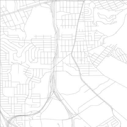 ROAD MAP OF DALY CITY, CALIFORNIA BY MAPBAKES