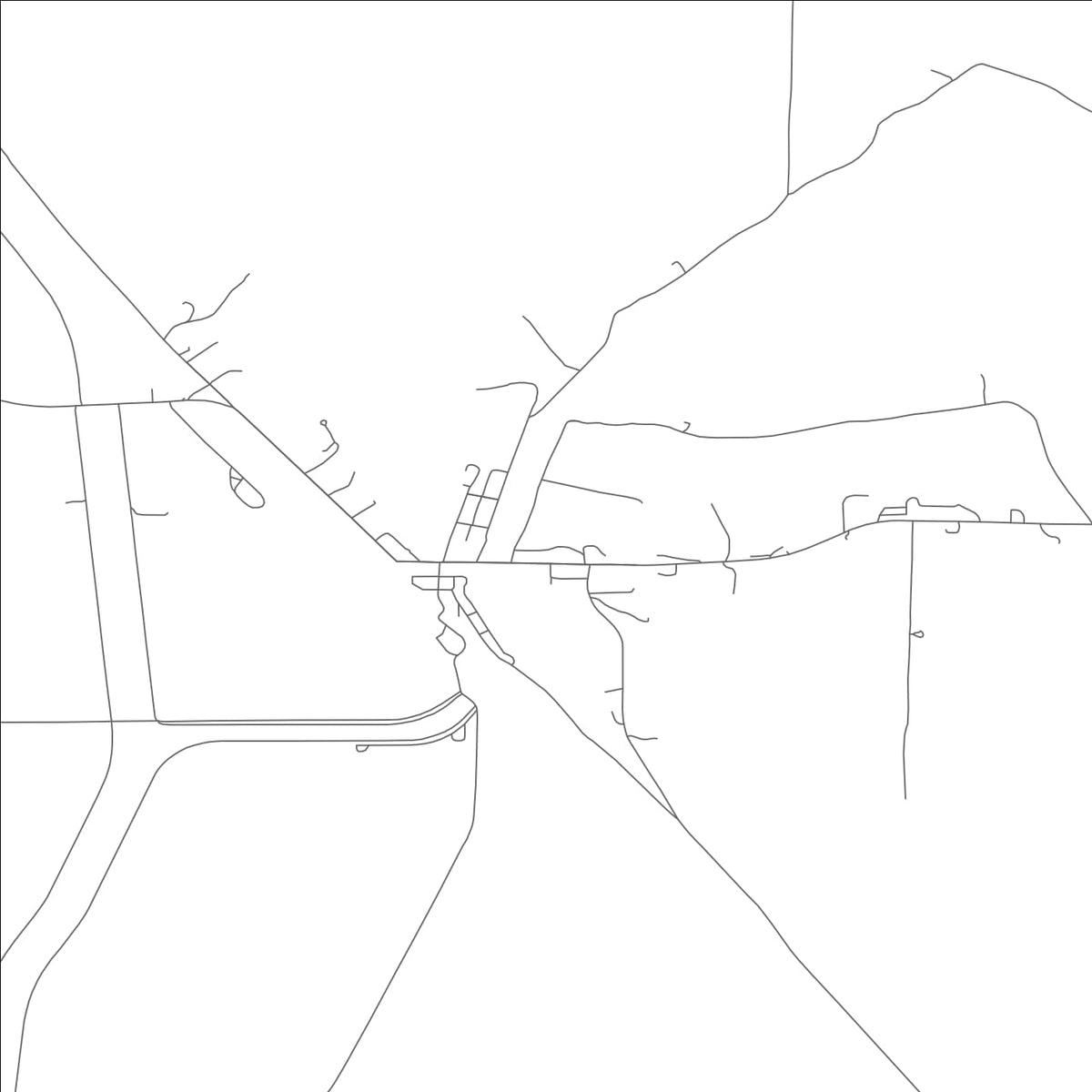 ROAD MAP OF FOREST CITY, MISSOURI BY MAPBAKES