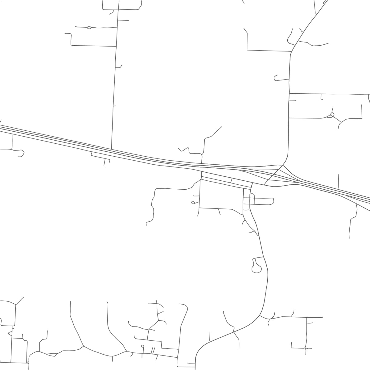 ROAD MAP OF FORISTELL, MISSOURI BY MAPBAKES