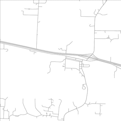 ROAD MAP OF FORISTELL, MISSOURI BY MAPBAKES