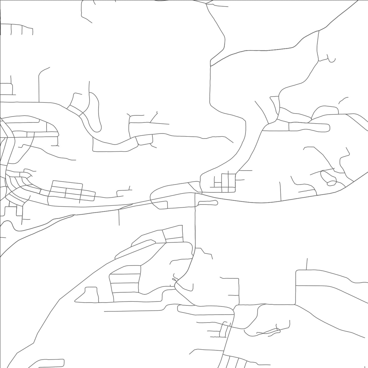 ROAD MAP OF FORSYTH, MISSOURI BY MAPBAKES