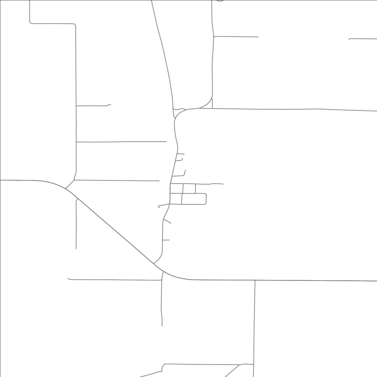 ROAD MAP OF FORTESCUE, MISSOURI BY MAPBAKES