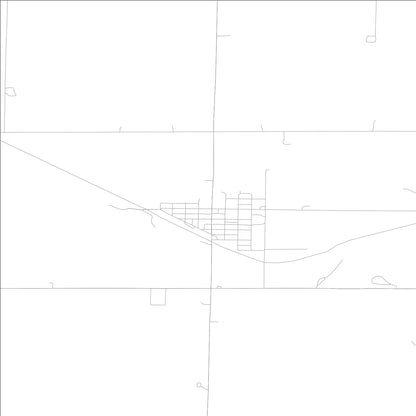 ROAD MAP OF GARRISON, LOWA BY MAPBAKES