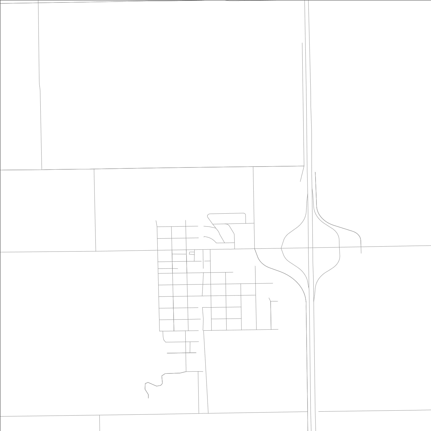 ROAD MAP OF DIVERNON, ILLINOIS BY MAPBAKES