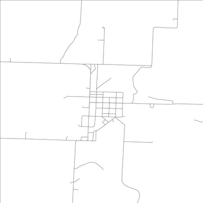 ROAD MAP OF FOSTER, MISSOURI BY MAPBAKES