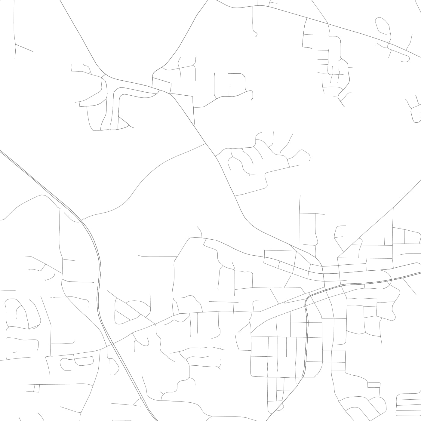 ROAD MAP OF AUSTELL, GEORGIA BY MAPBAKES