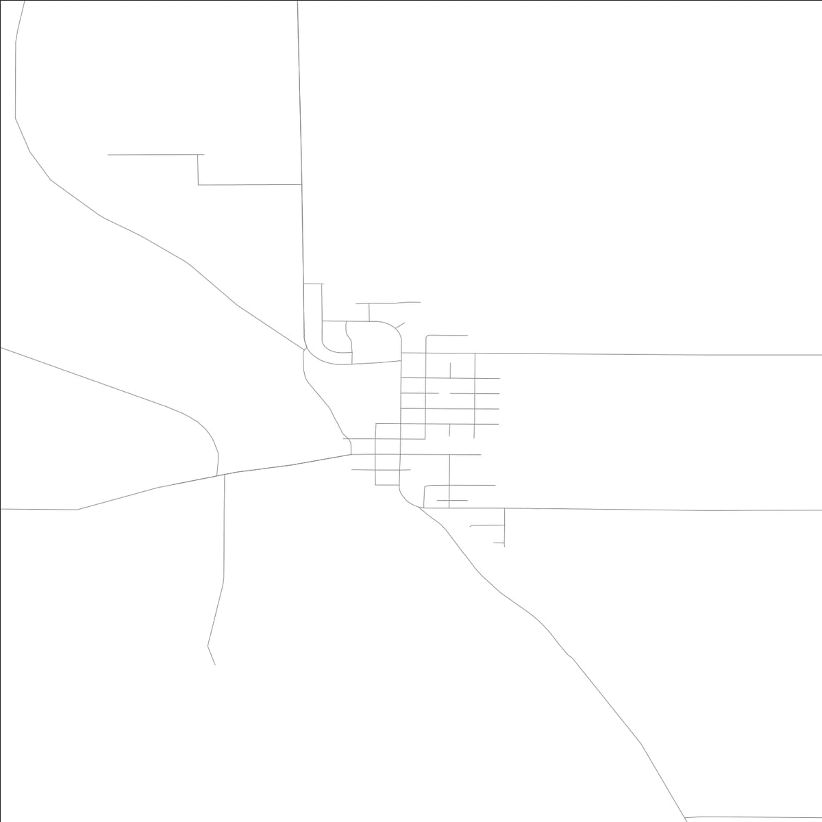ROAD MAP OF GILBERTVILLE, LOWA BY MAPBAKES