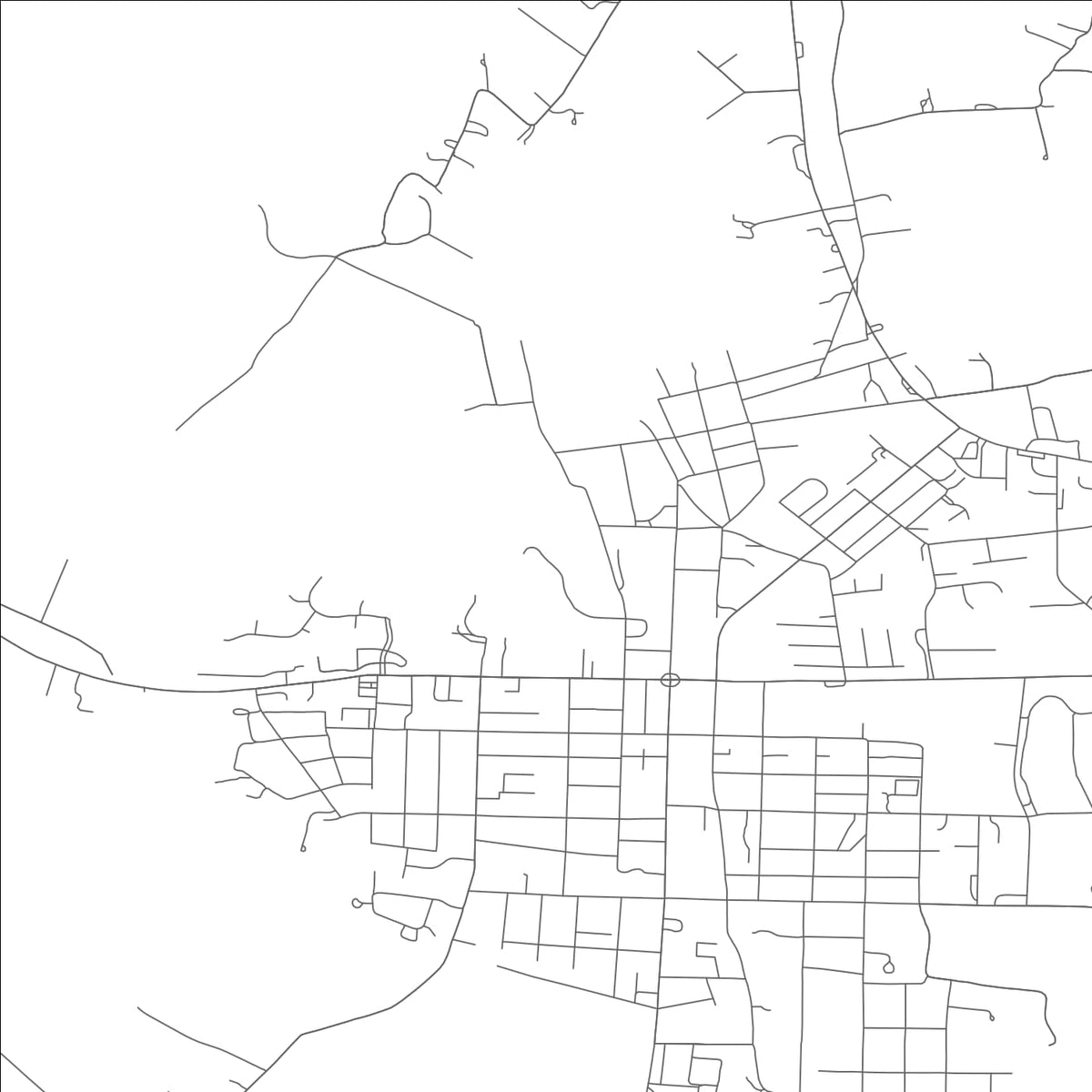 ROAD MAP OF FREDERICKTOWN, MISSOURI BY MAPBAKES
