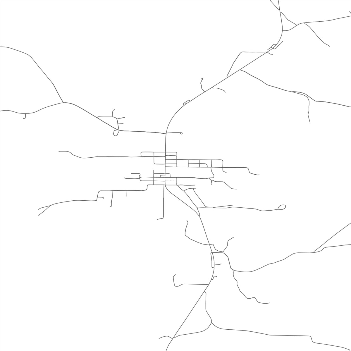 ROAD MAP OF FREEBURG, MISSOURI BY MAPBAKES