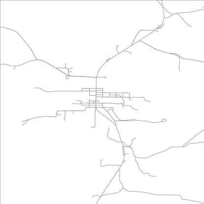 ROAD MAP OF FREEBURG, MISSOURI BY MAPBAKES