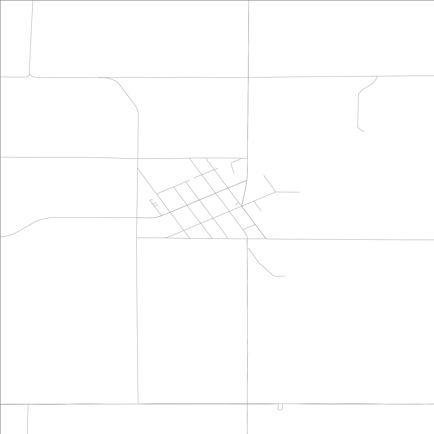 ROAD MAP OF GILMAN, LOWA BY MAPBAKES