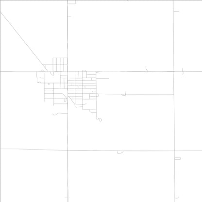 ROAD MAP OF GILMORE CITY, LOWA BY MAPBAKES