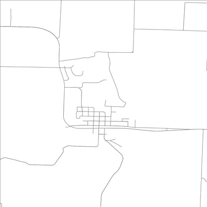 ROAD MAP OF FREEMAN, MISSOURI BY MAPBAKES
