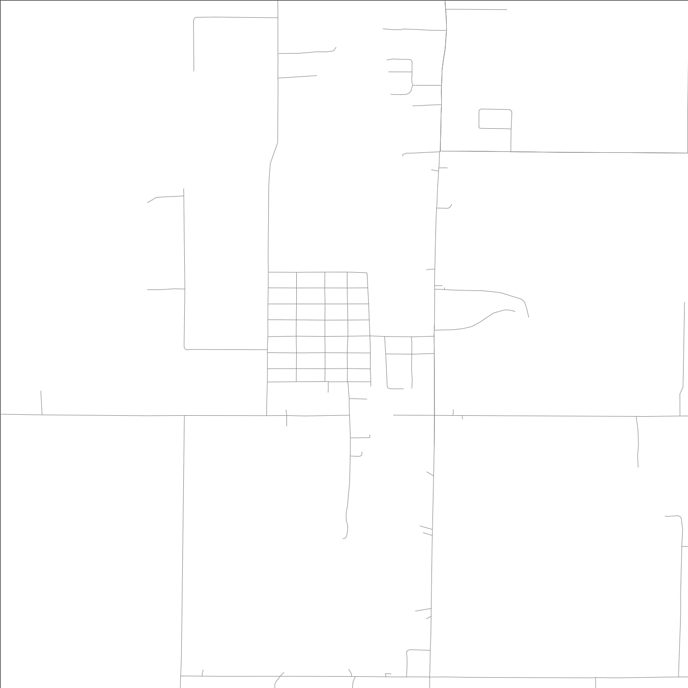 ROAD MAP OF DOWELL, ILLINOIS BY MAPBAKES