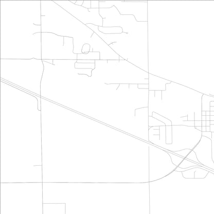 ROAD MAP OF DOWNS, ILLINOIS BY MAPBAKES