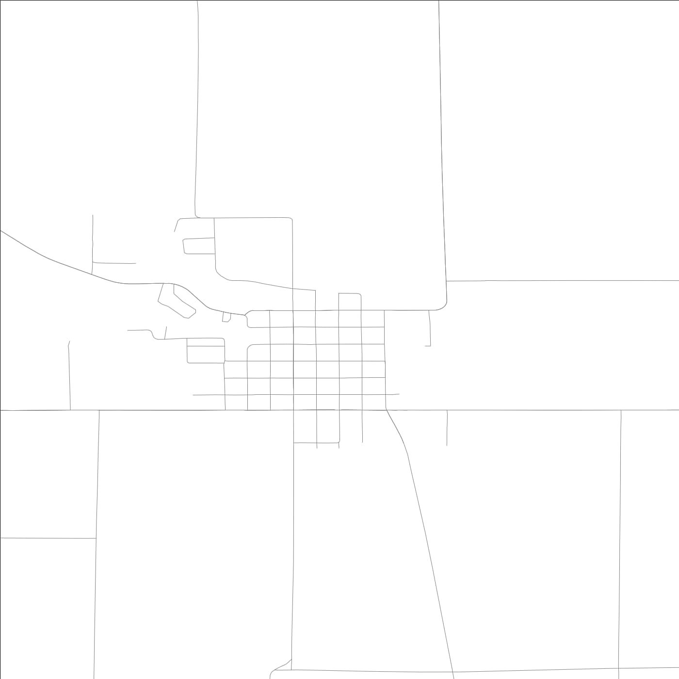 ROAD MAP OF GOLDFIELD, LOWA BY MAPBAKES