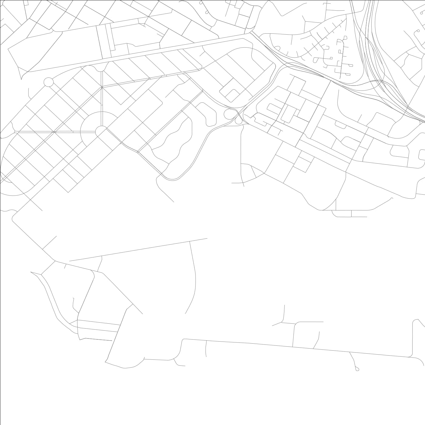 ROAD MAP OF HICKAM HOUSING, HAWAII BY MAPBAKES