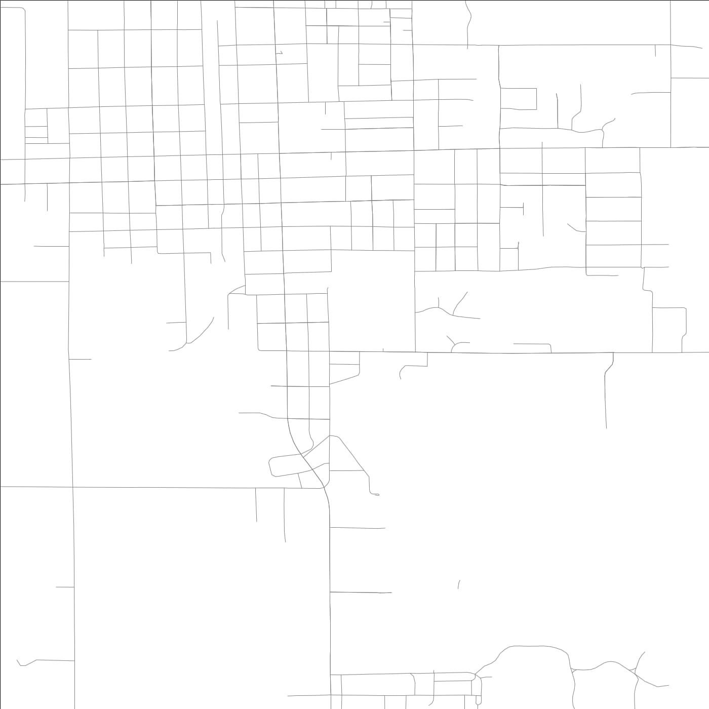 ROAD MAP OF DU QUOIN, ILLINOIS BY MAPBAKES