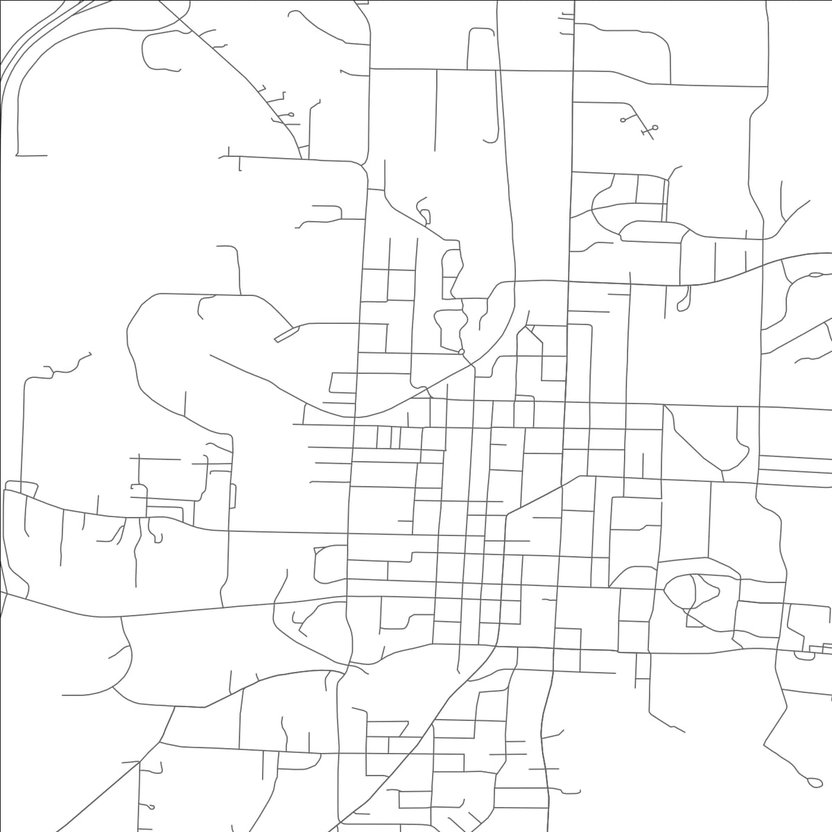 ROAD MAP OF FULTON, MISSOURI BY MAPBAKES