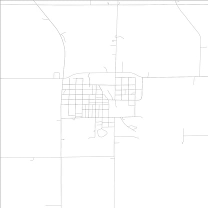 ROAD MAP OF GRAETTINGER, LOWA BY MAPBAKES