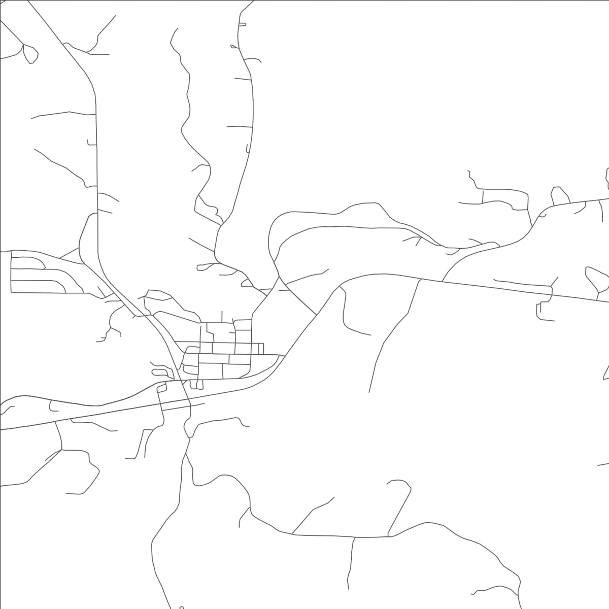 ROAD MAP OF GAINESVILLE, MISSOURI BY MAPBAKES