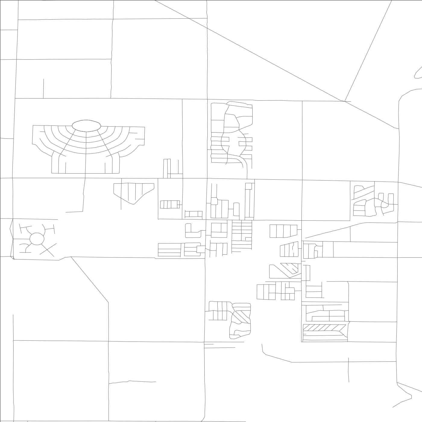 ROAD MAP OF DESERT EDGE, CALIFORNIA BY MAPBAKES