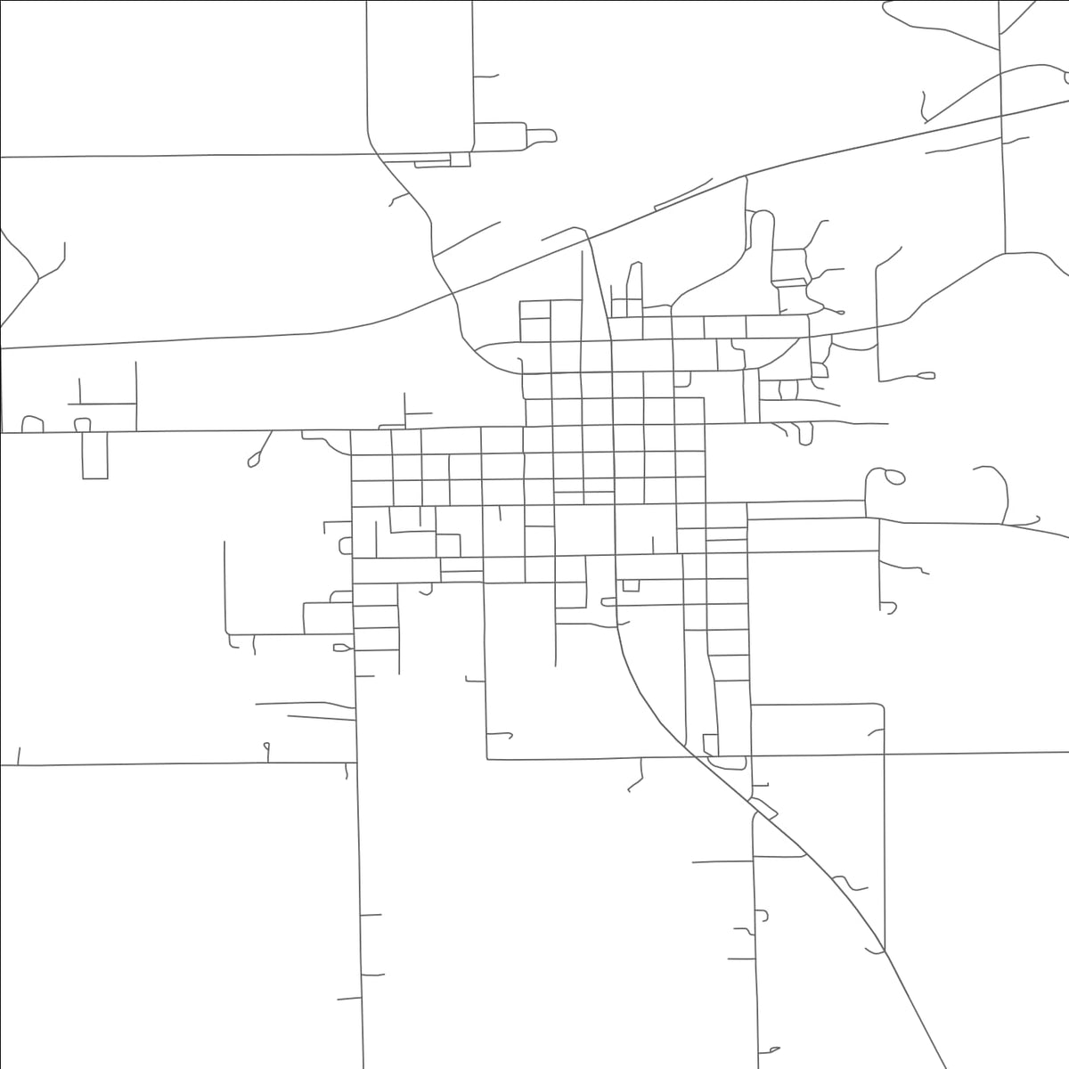 ROAD MAP OF GALLATIN, MISSOURI BY MAPBAKES