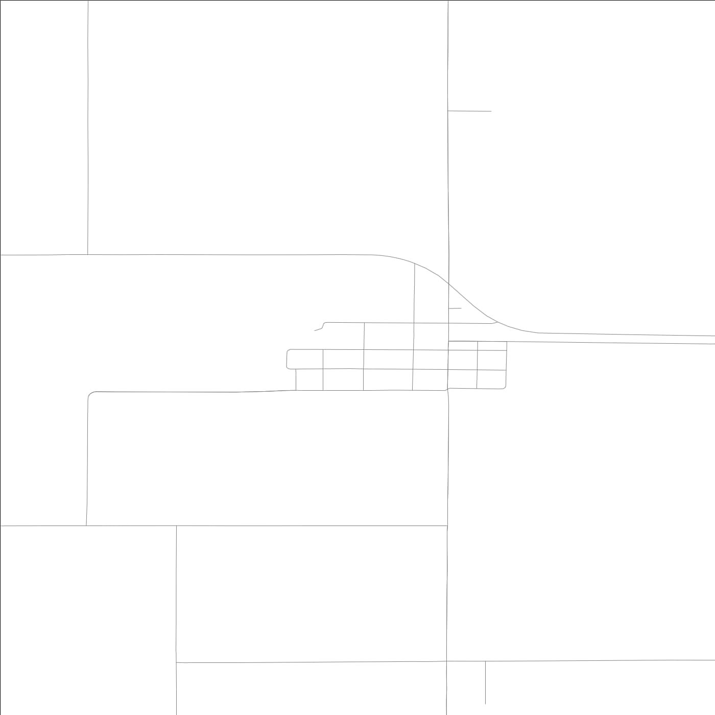 ROAD MAP OF GRAND MOUND, LOWA BY MAPBAKES