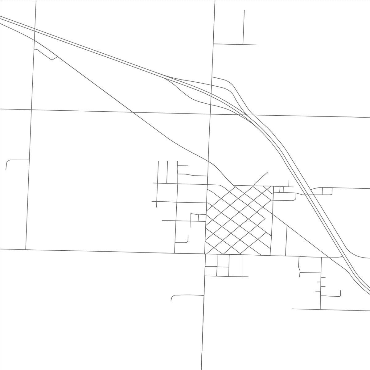 ROAD MAP OF GARDEN CITY, MISSOURI BY MAPBAKES