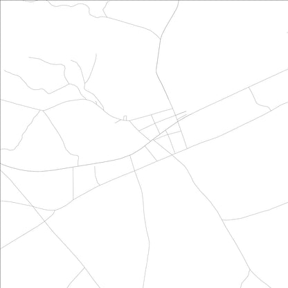 ROAD MAP OF AVERA, GEORGIA BY MAPBAKES