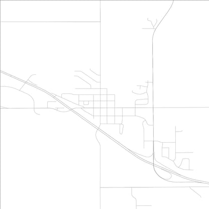 ROAD MAP OF GRANGER, LOWA BY MAPBAKES