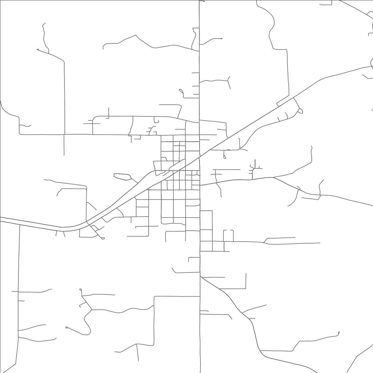 ROAD MAP OF GERALD, MISSOURI BY MAPBAKES