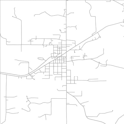 ROAD MAP OF GERALD, MISSOURI BY MAPBAKES