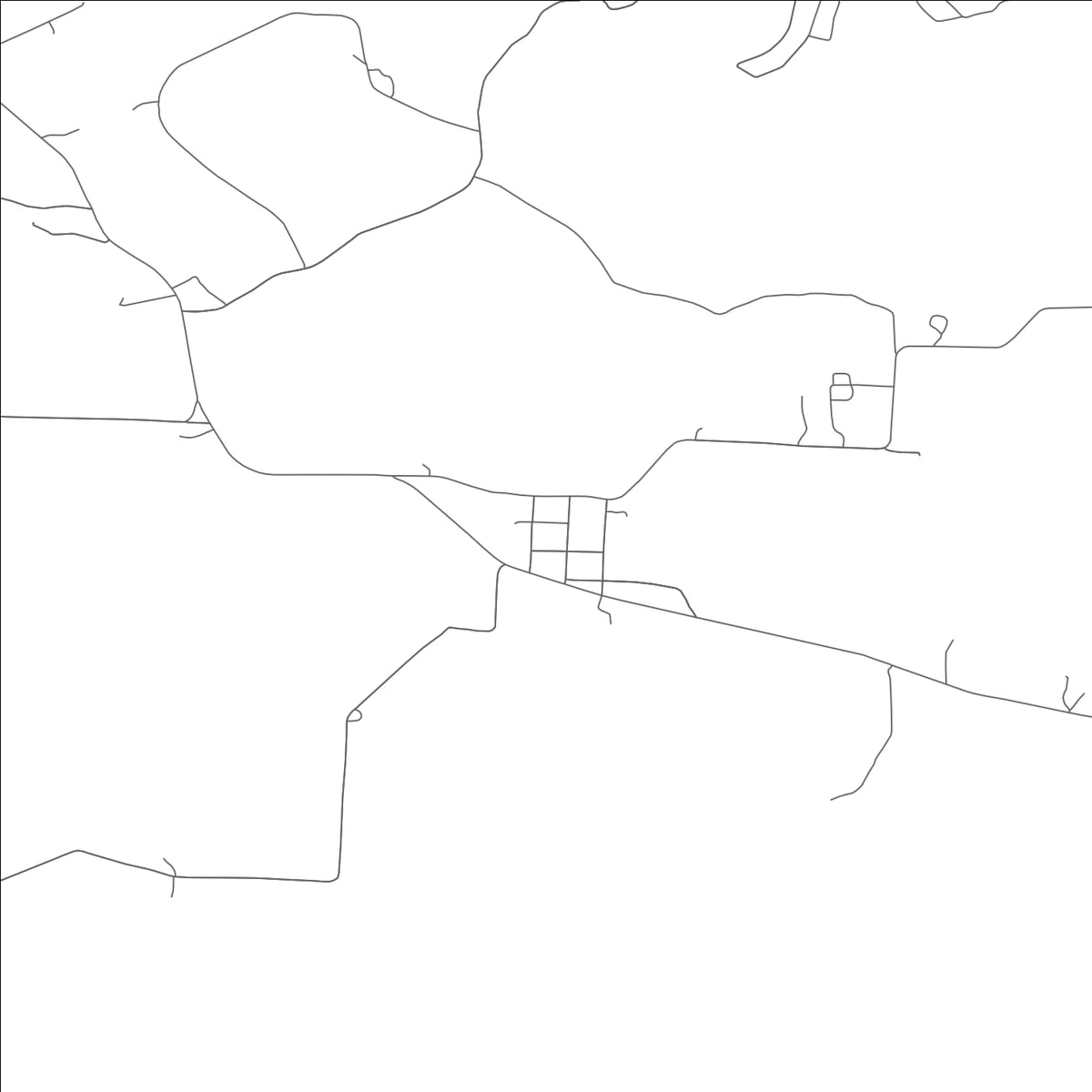 ROAD MAP OF GERSTER, MISSOURI BY MAPBAKES