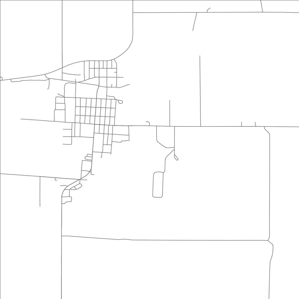 ROAD MAP OF GIDEON, MISSOURI BY MAPBAKES