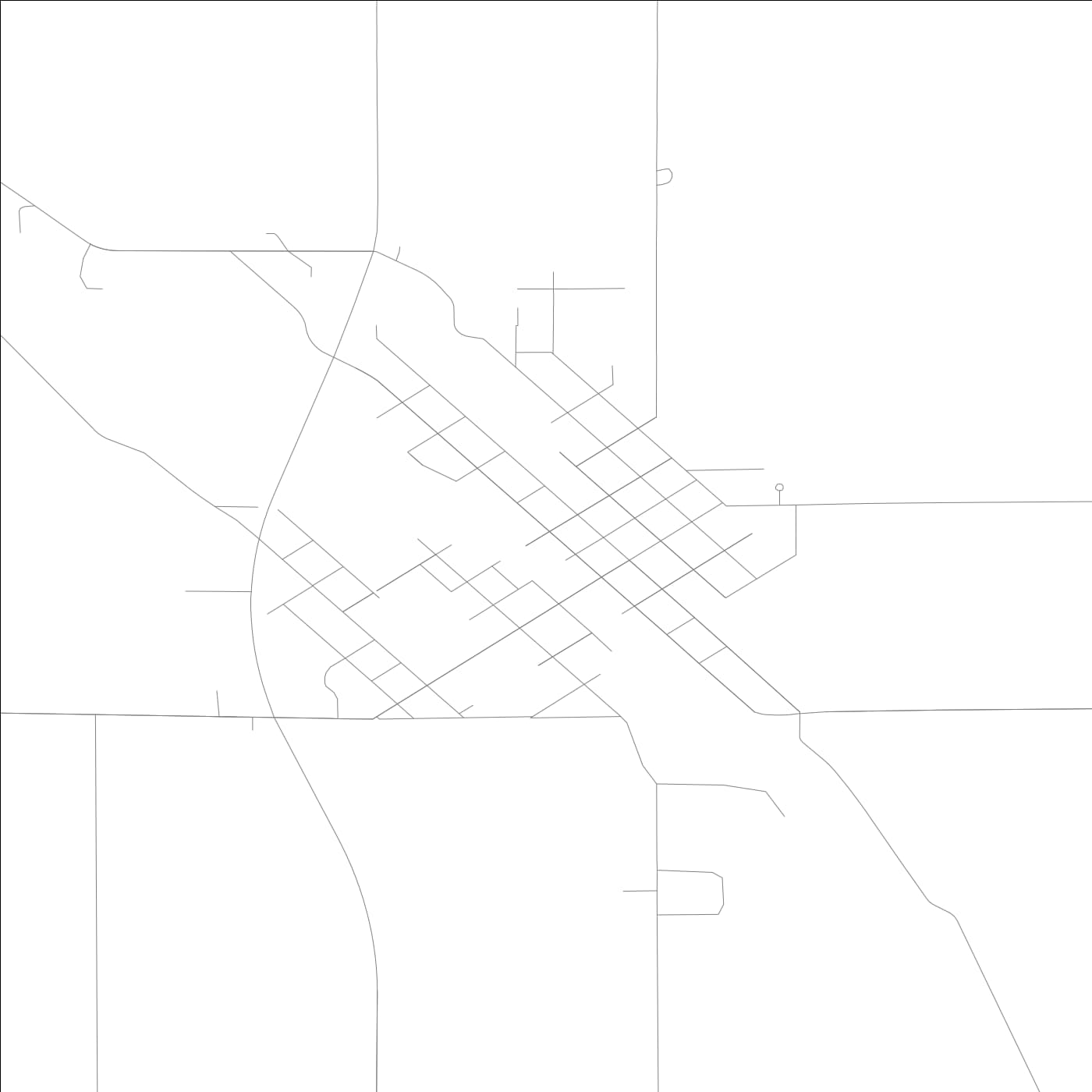 ROAD MAP OF GREENE, LOWA BY MAPBAKES