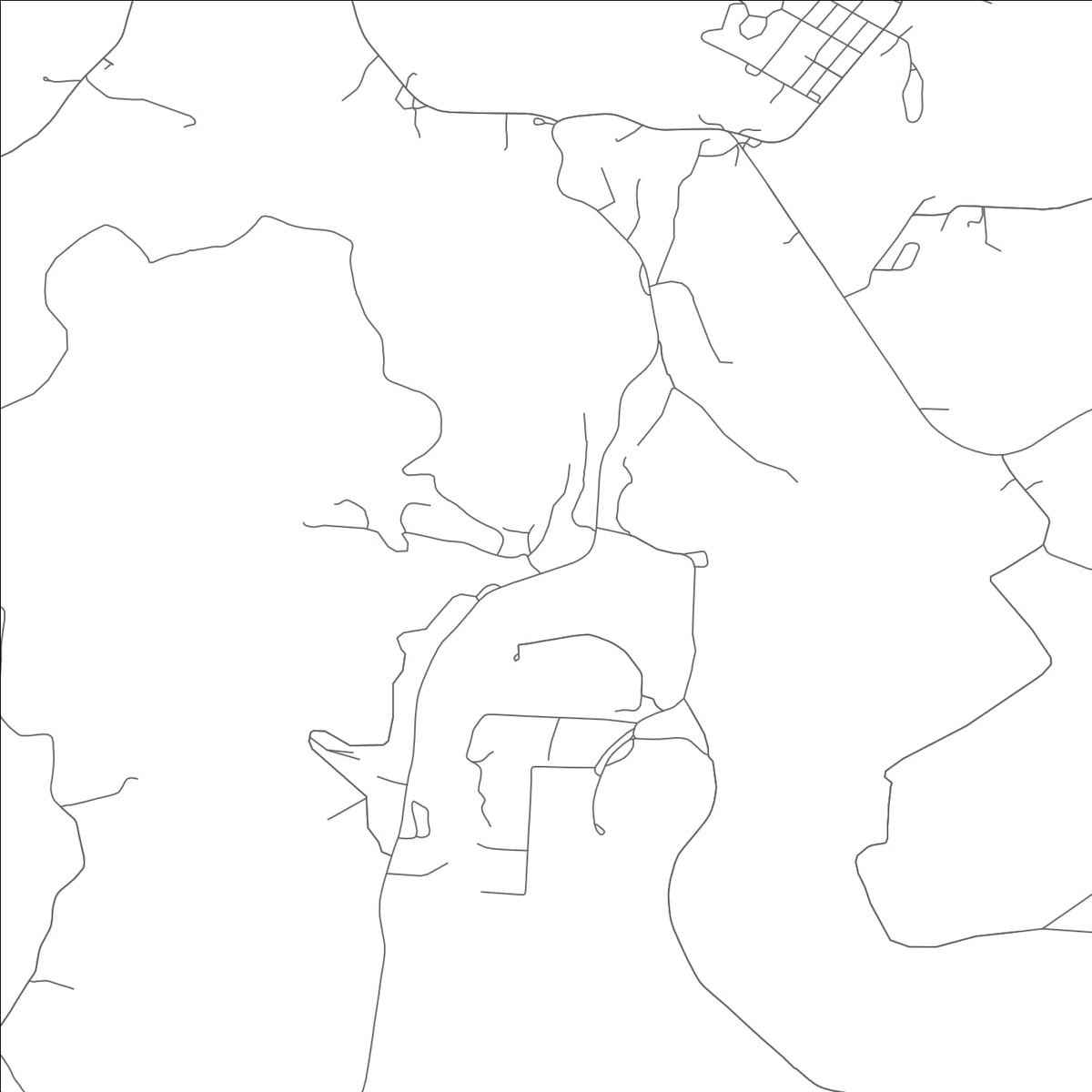 ROAD MAP OF GINGER BLUE, MISSOURI BY MAPBAKES