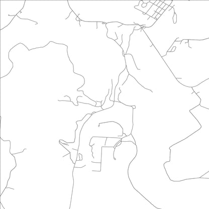 ROAD MAP OF GINGER BLUE, MISSOURI BY MAPBAKES