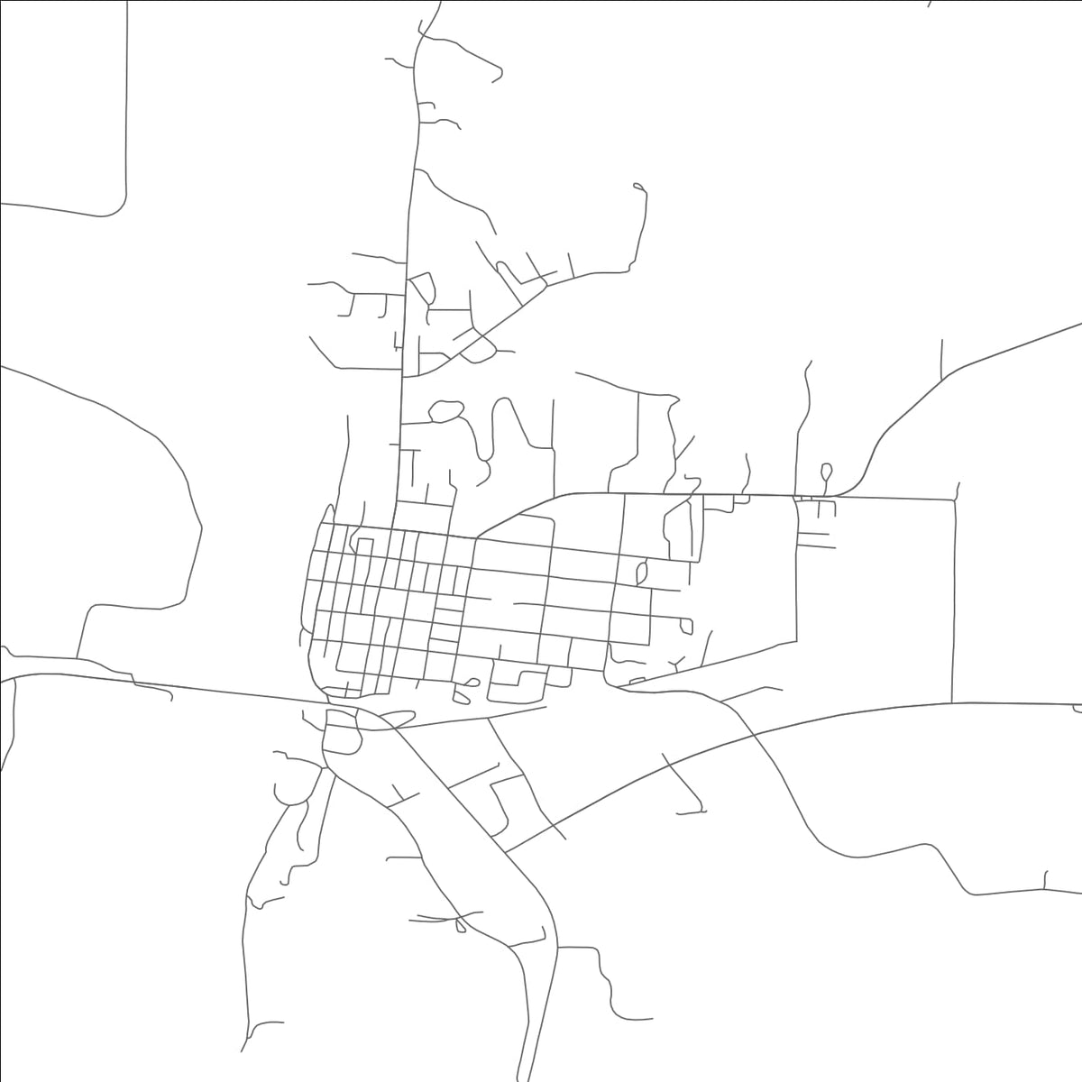 ROAD MAP OF GLASGOW, MISSOURI BY MAPBAKES