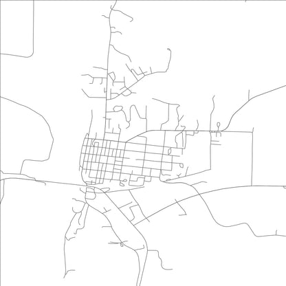 ROAD MAP OF GLASGOW, MISSOURI BY MAPBAKES